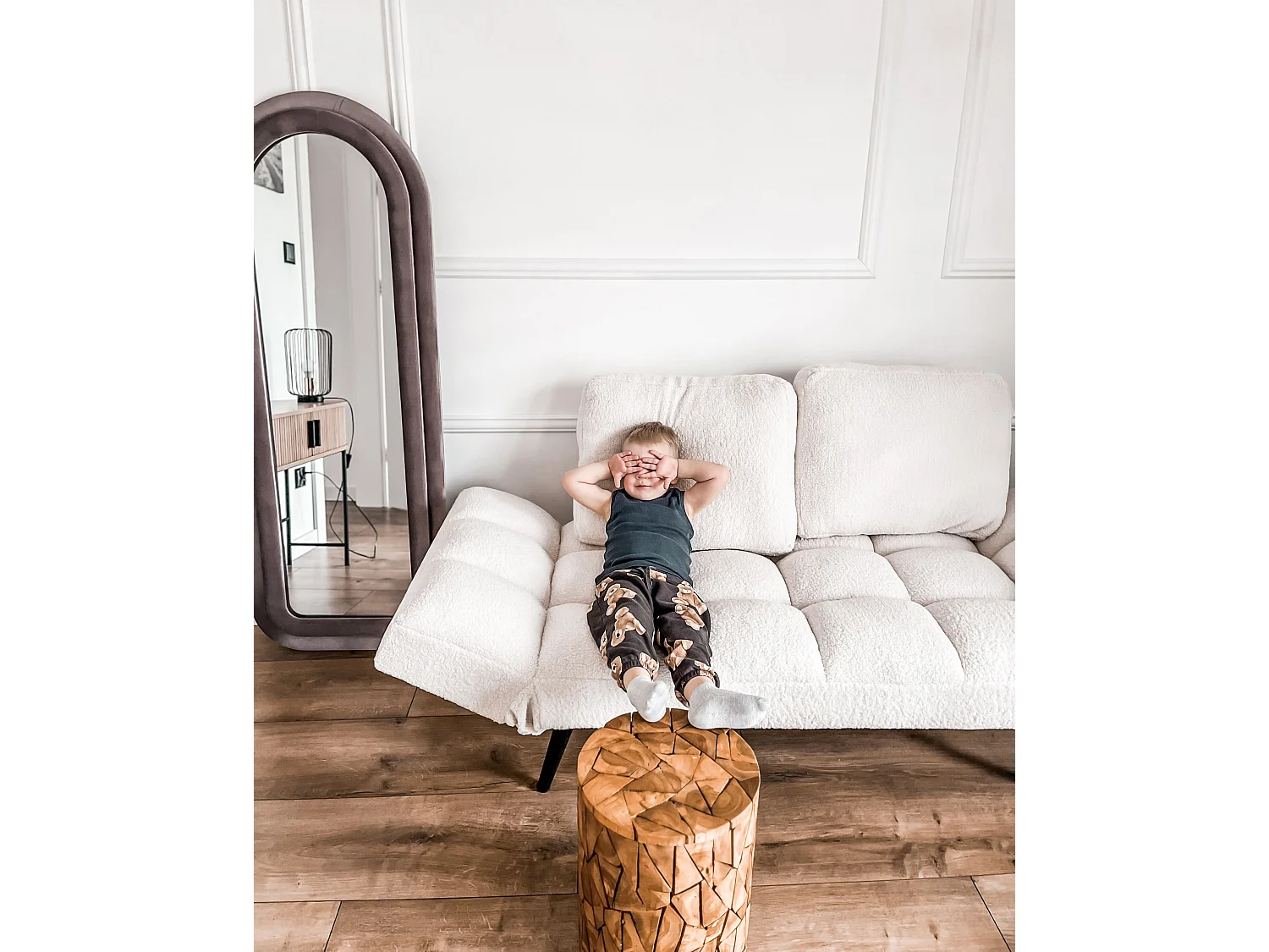 Table d'appoint DAWSON Teck Marron