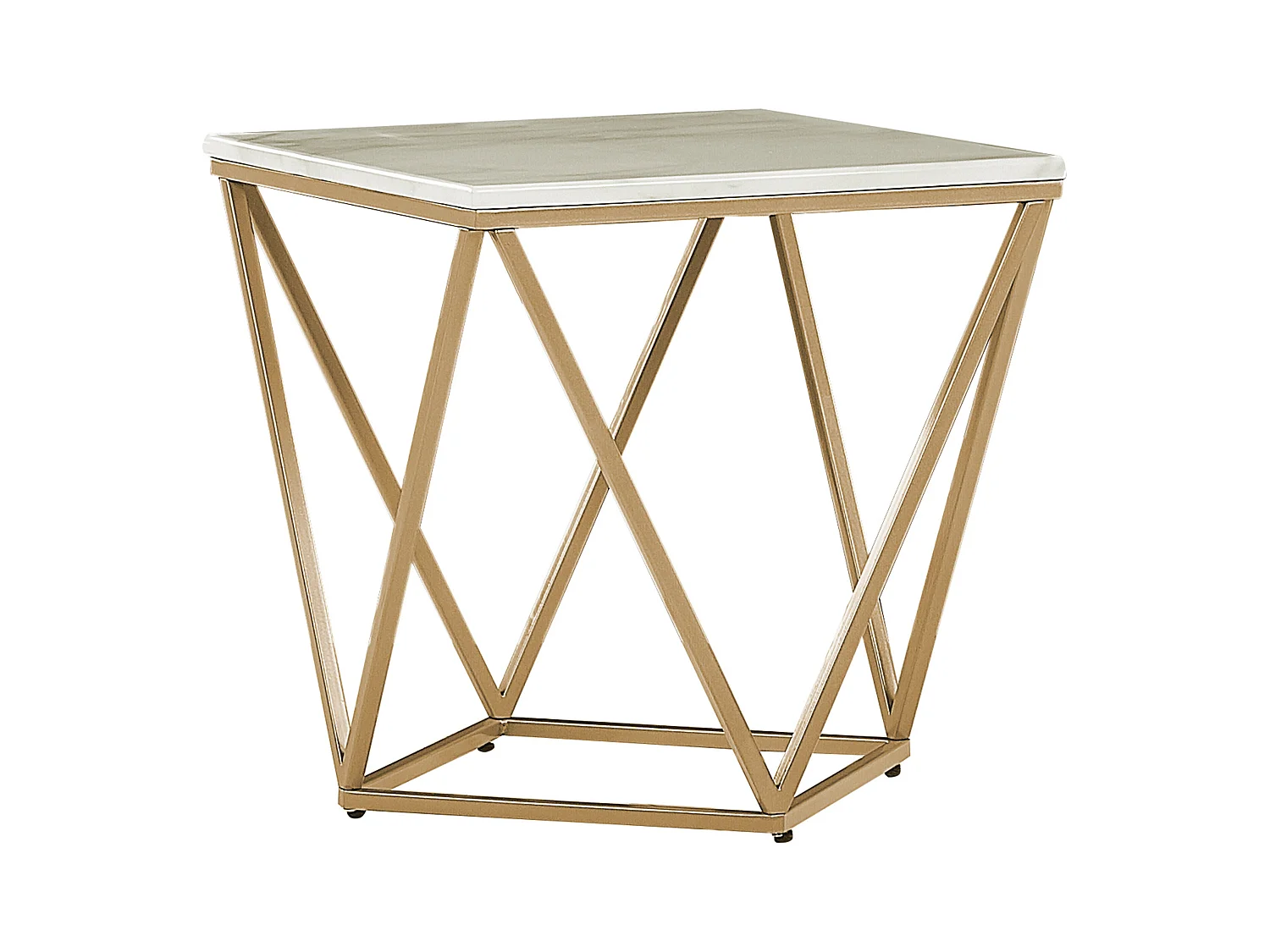 Table d'appoint MALIBU Marbre beige