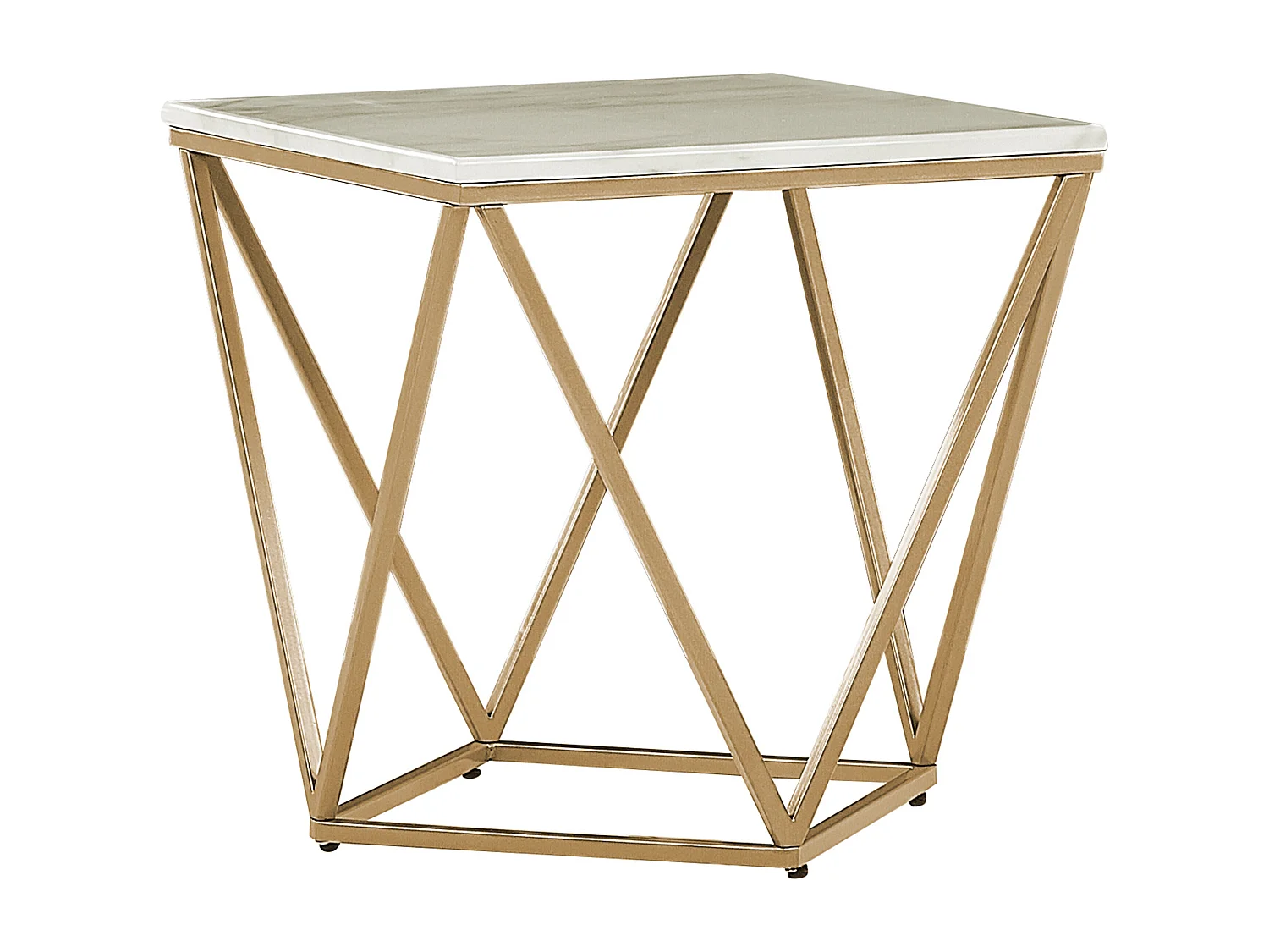 Table d'appoint MALIBU Marbre beige
