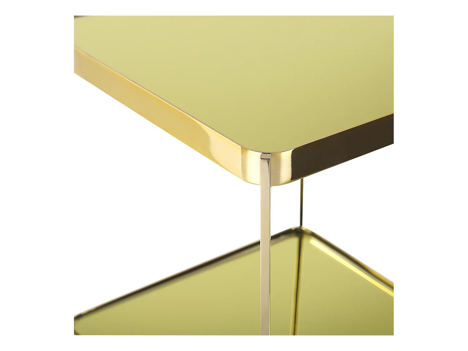 Mesa auxiliar ALSEA Vidrio templado Dorado