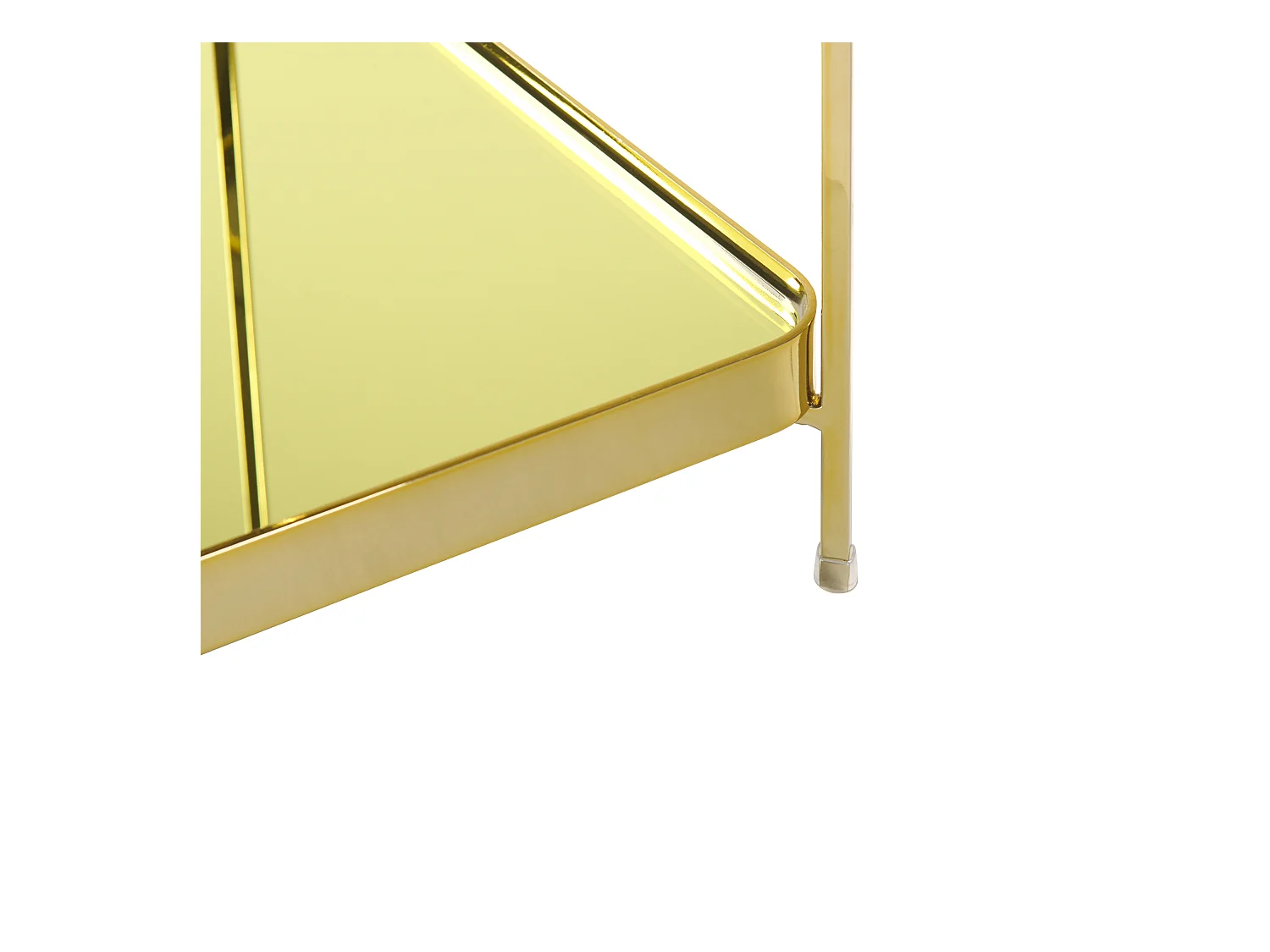 Mesa auxiliar ALSEA Vidrio templado Dorado