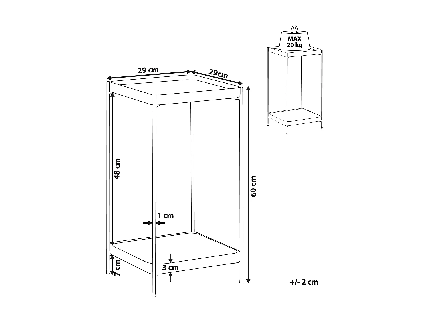 Tavolino ALSEA Vetro temperato Oro