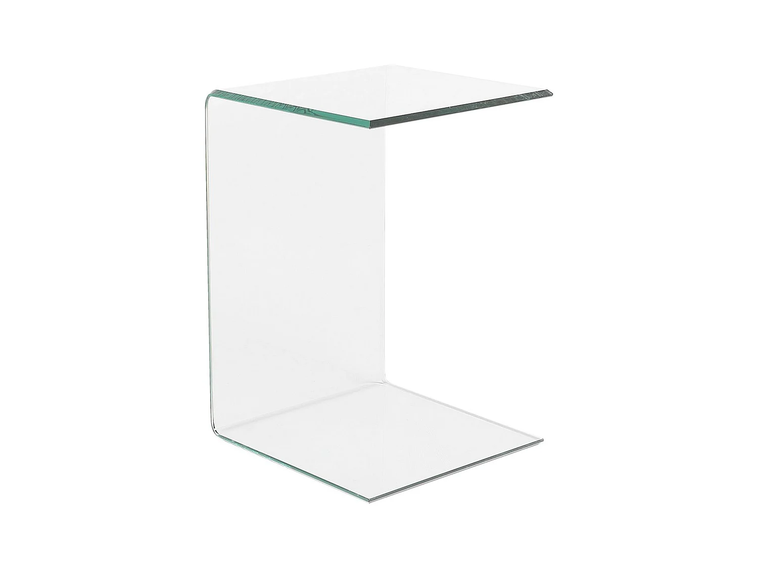 Bijzettafel LOURDES Veiligheidsglas Transparant
