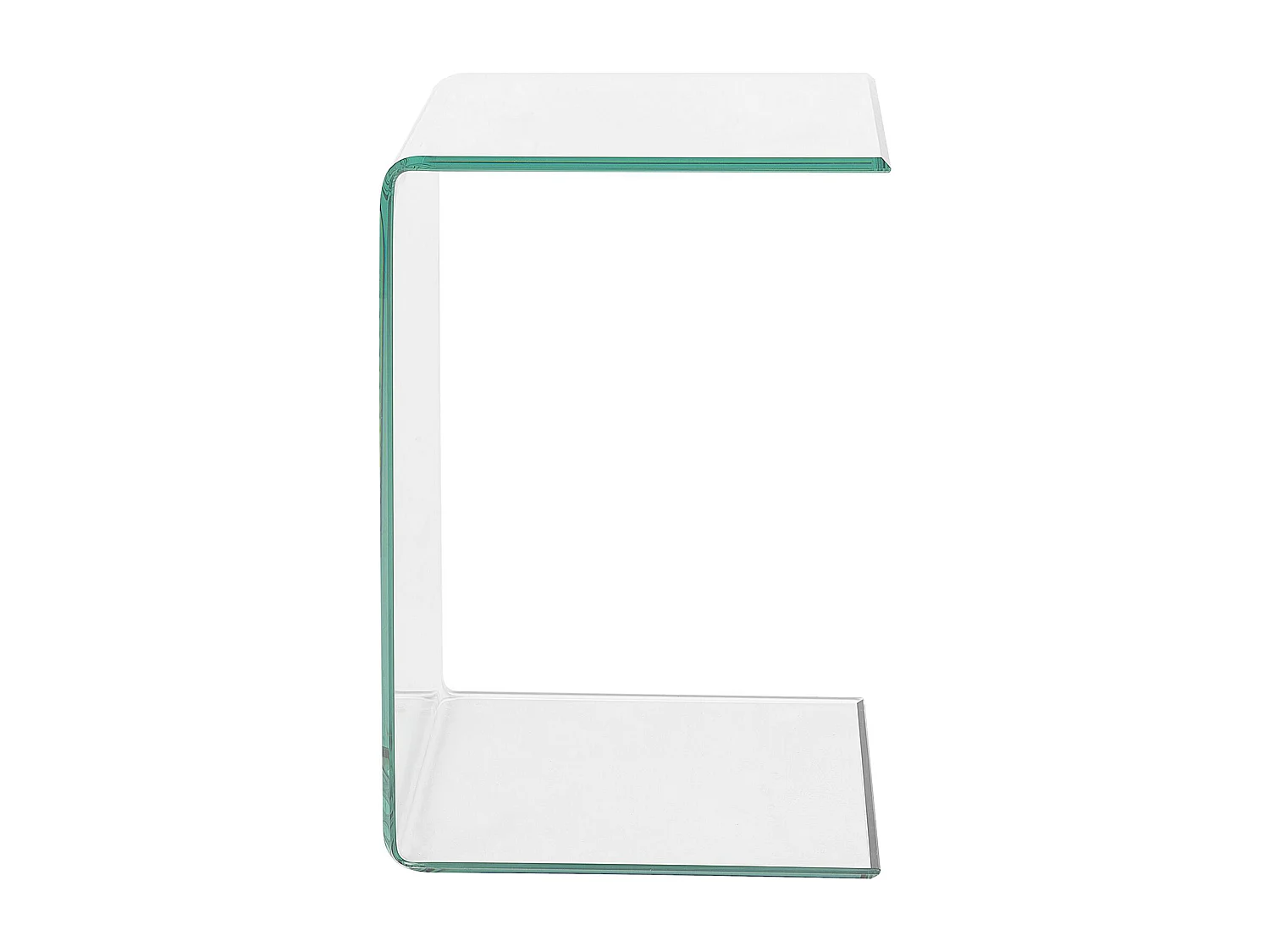 Bijzettafel LOURDES Veiligheidsglas Transparant