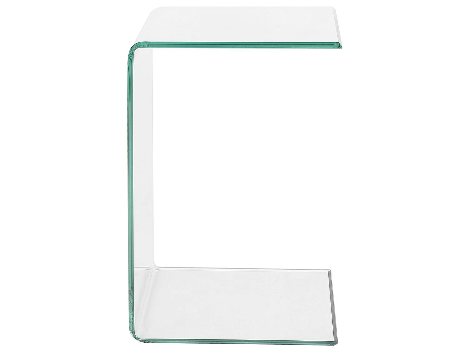 Beistelltisch LOURDES Sicherheitsglas Transparent