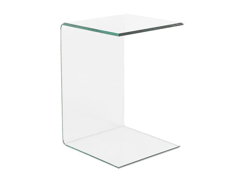 Minimalistischer Beistelltisch transparent Glas Lourdes