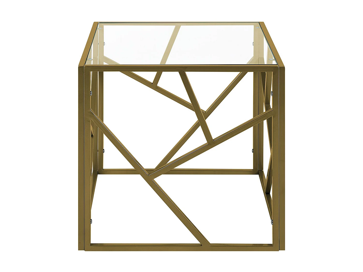 Table d'appoint ORLAND Verre Doré