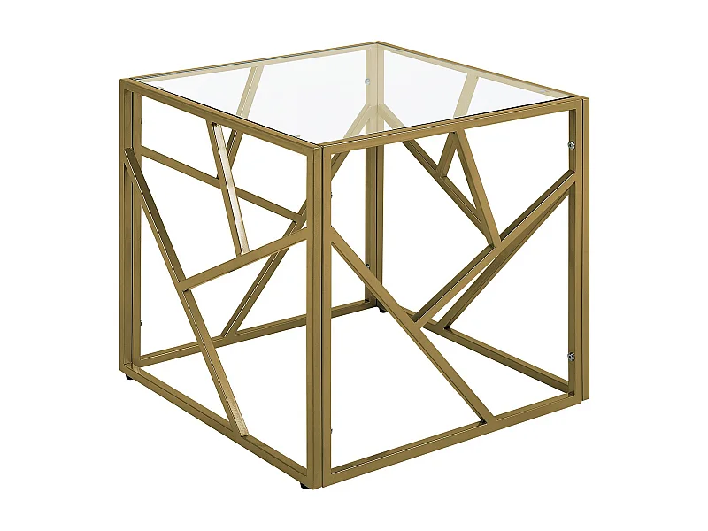 Table d'appoint ORLAND Verre Doré