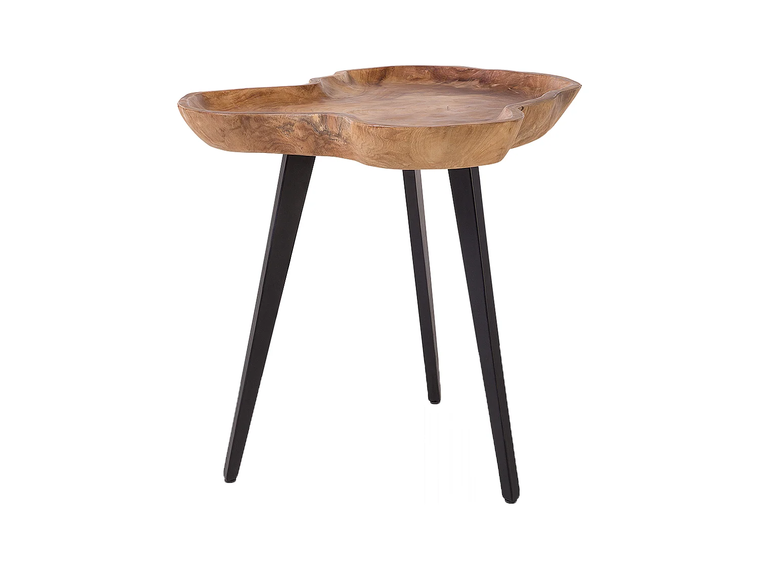 Table d'appoint ELSA Teck Marron