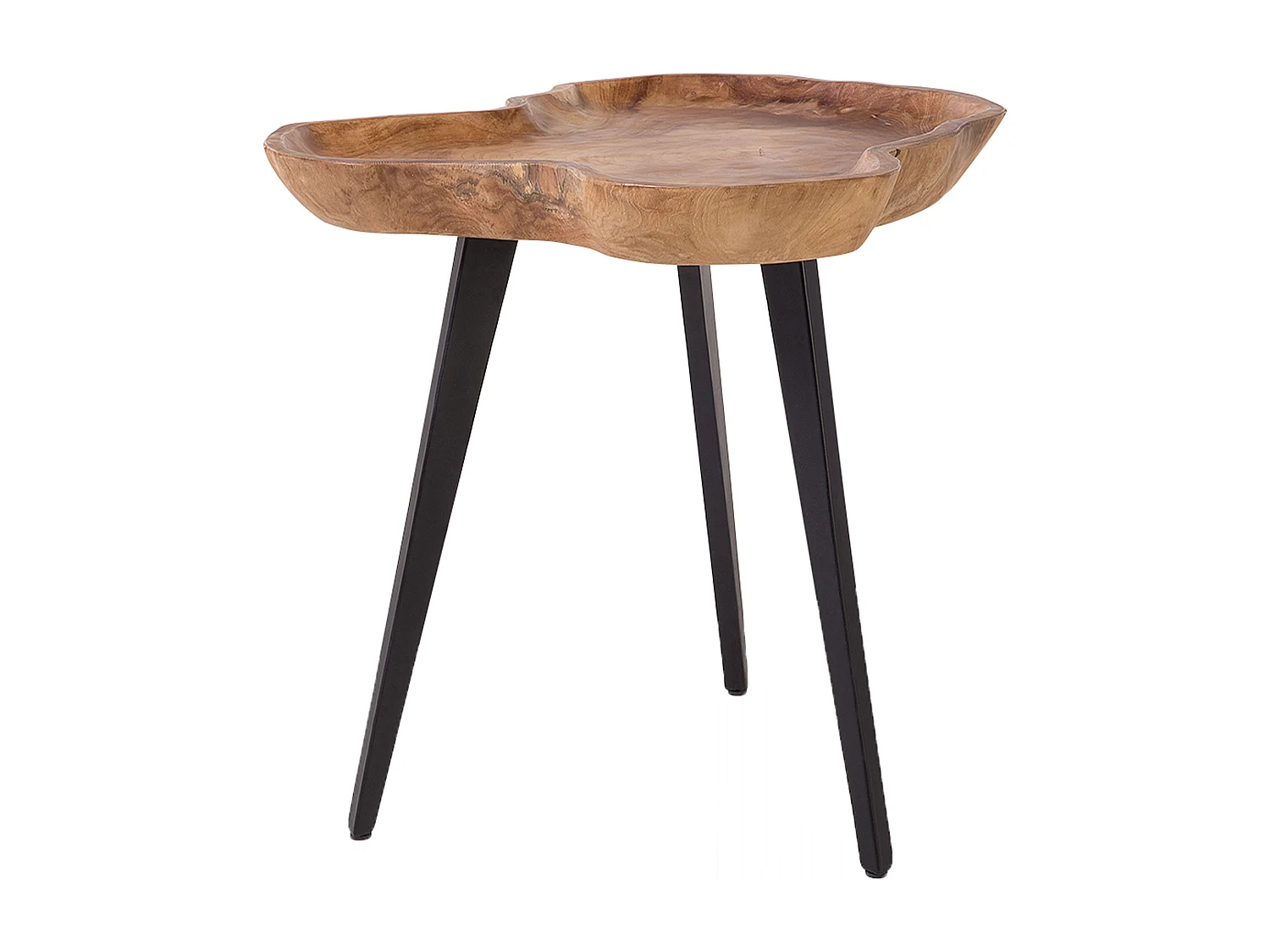 Table d'appoint ELSA Teck Marron