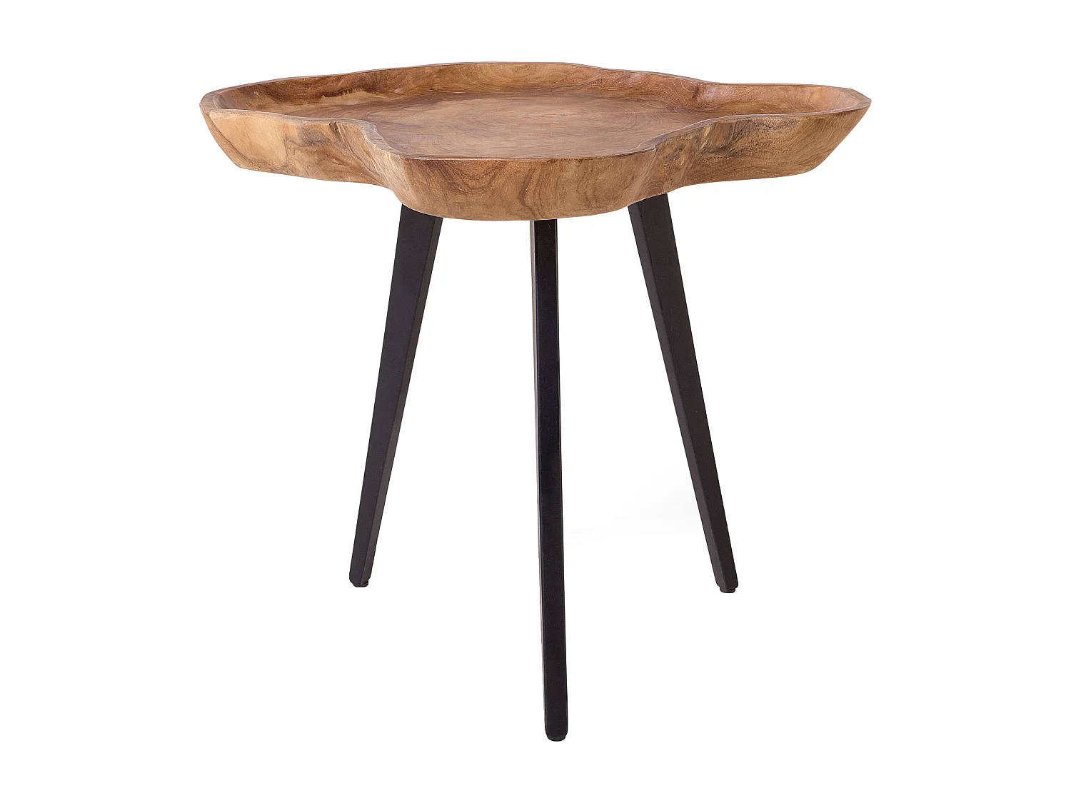 Table d'appoint ELSA Teck Marron