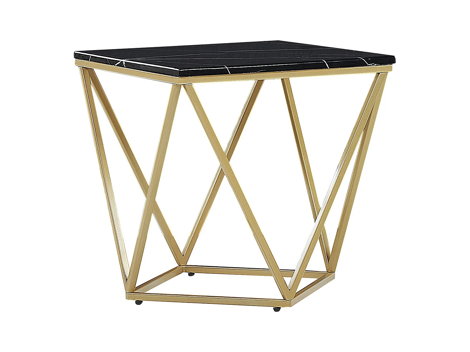 Table d'appoint MALIBU Noir/doré