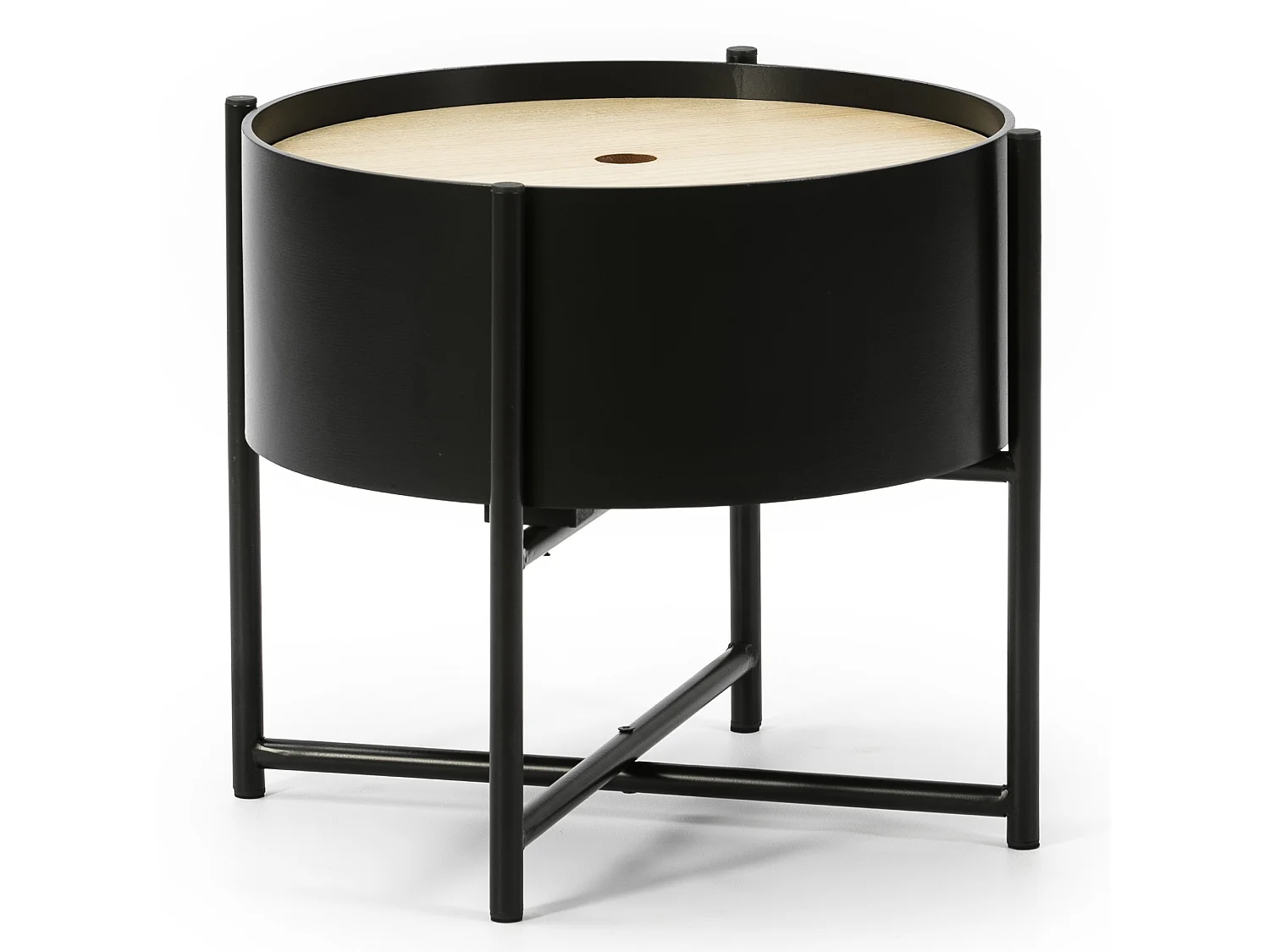 Beistelltisch Kobe Mattschwarz