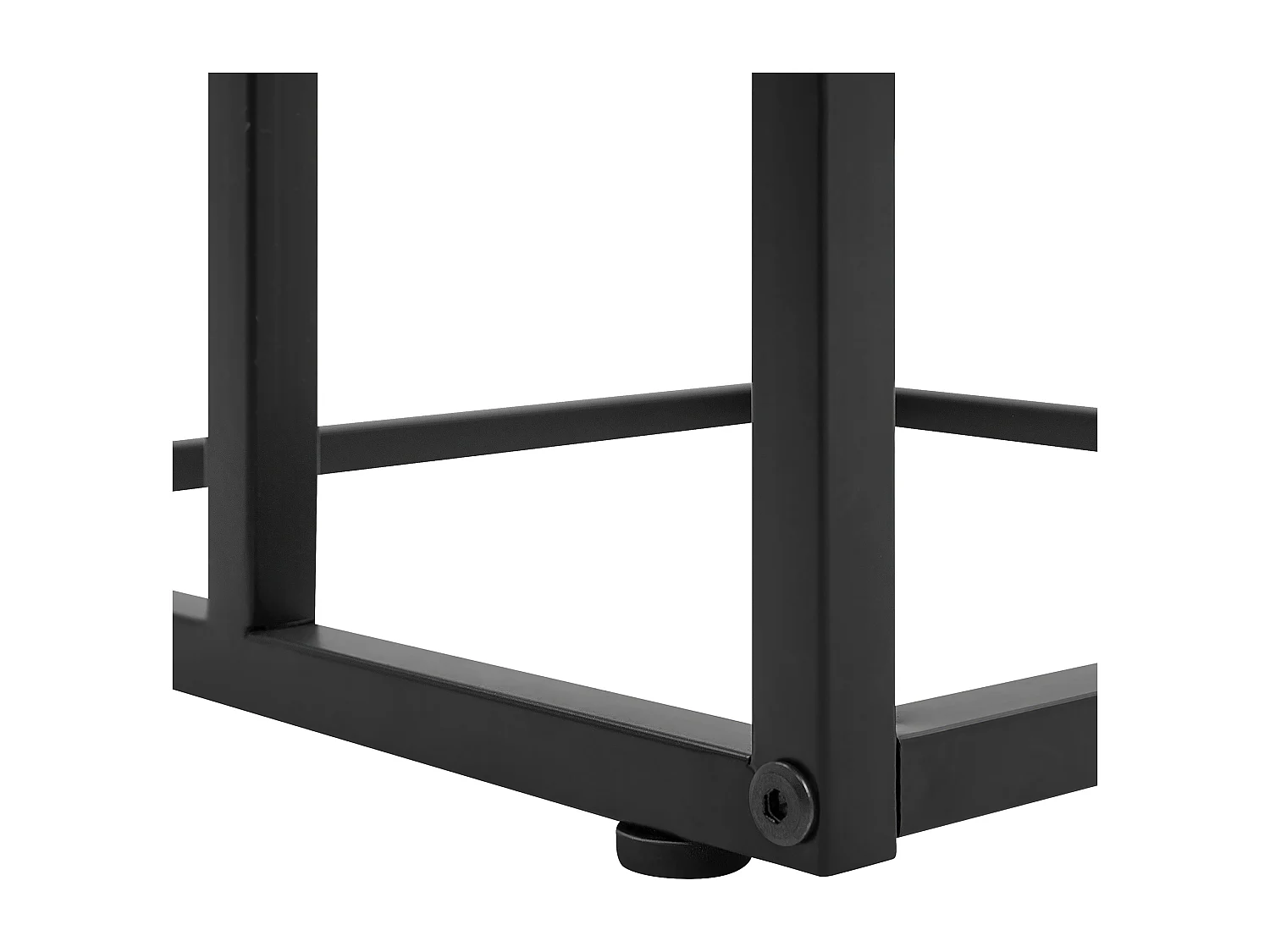 Bijzettafel bruin/zwart TROY