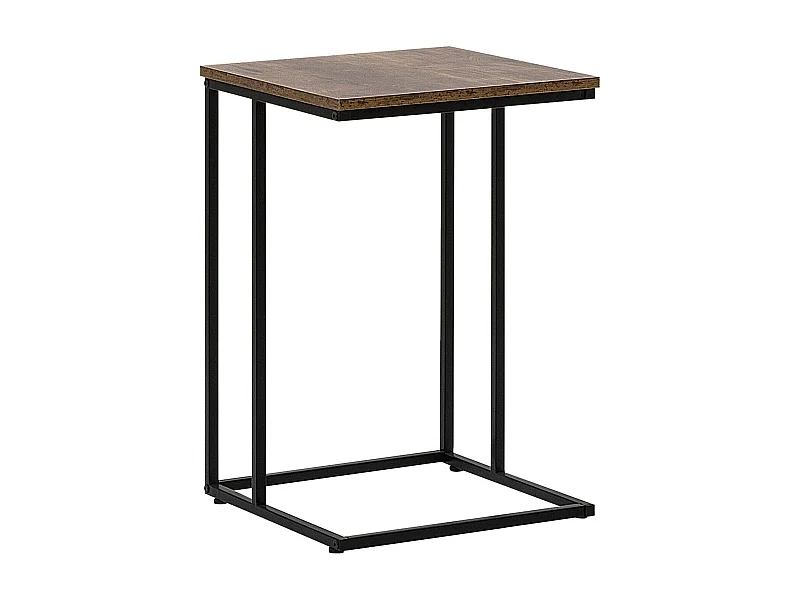 Table appoint en imitation bois foncé TROY
