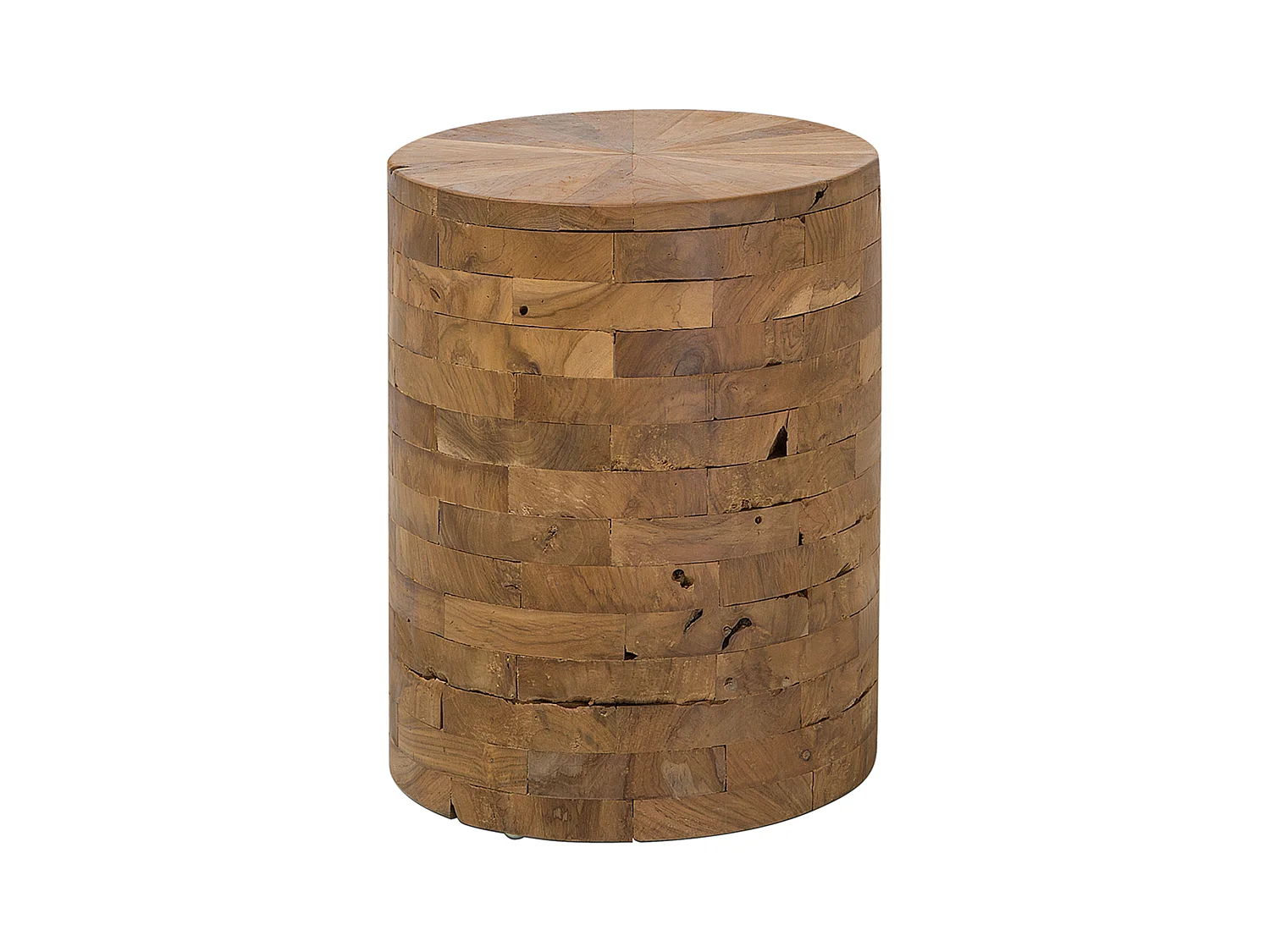 Table d'appoint BRANT Teck Marron
