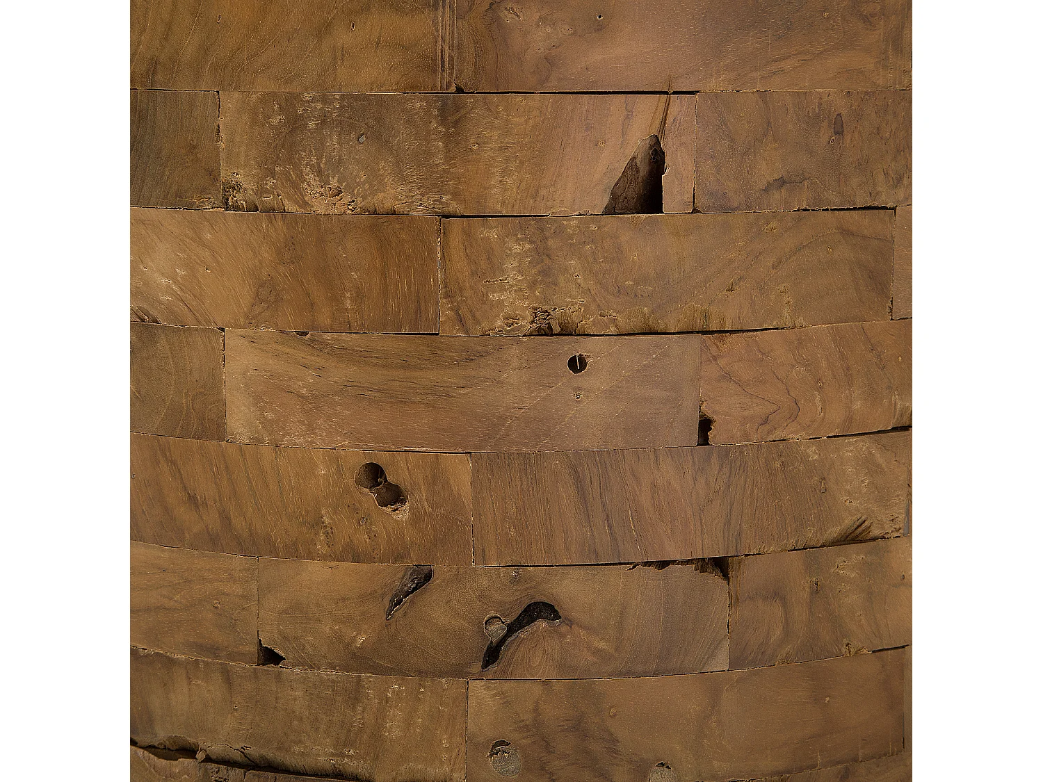 Table d'appoint BRANT Teck Marron