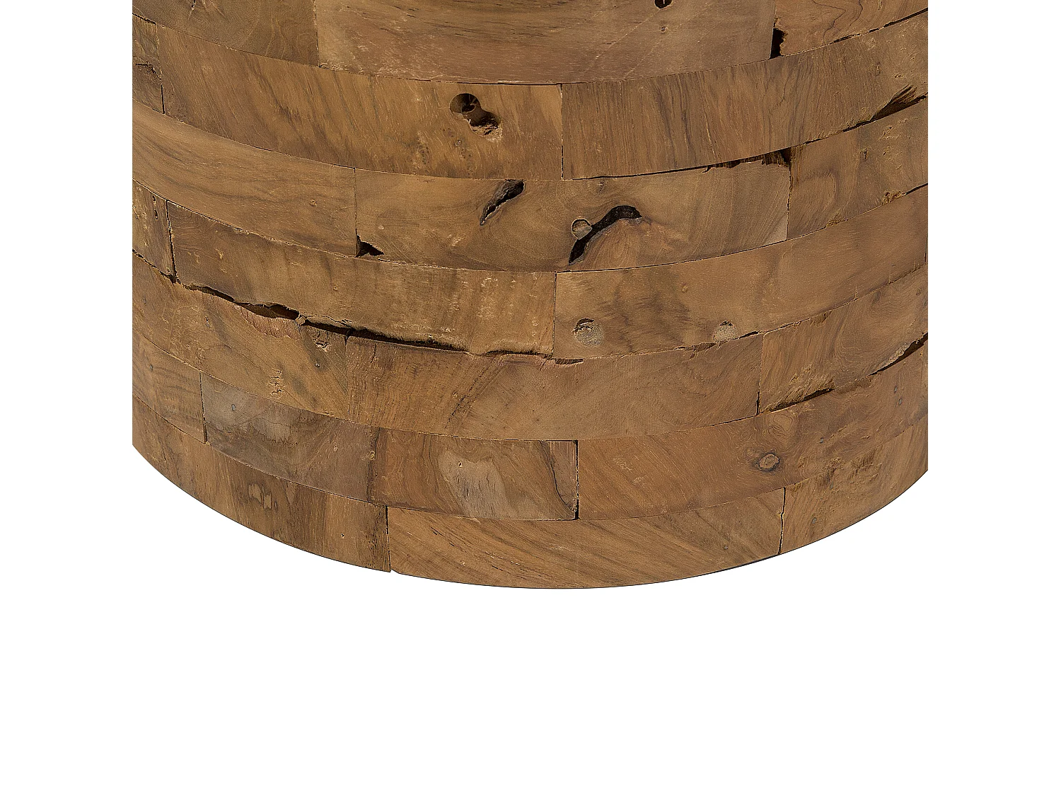 Table d'appoint BRANT Teck Marron