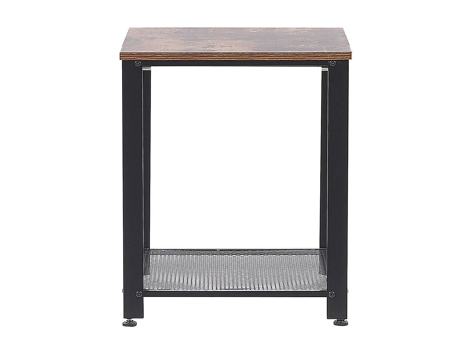 Klassischer Beistelltissch in Antikoptikl dunkler Holzfarbton/ schwarz Aston