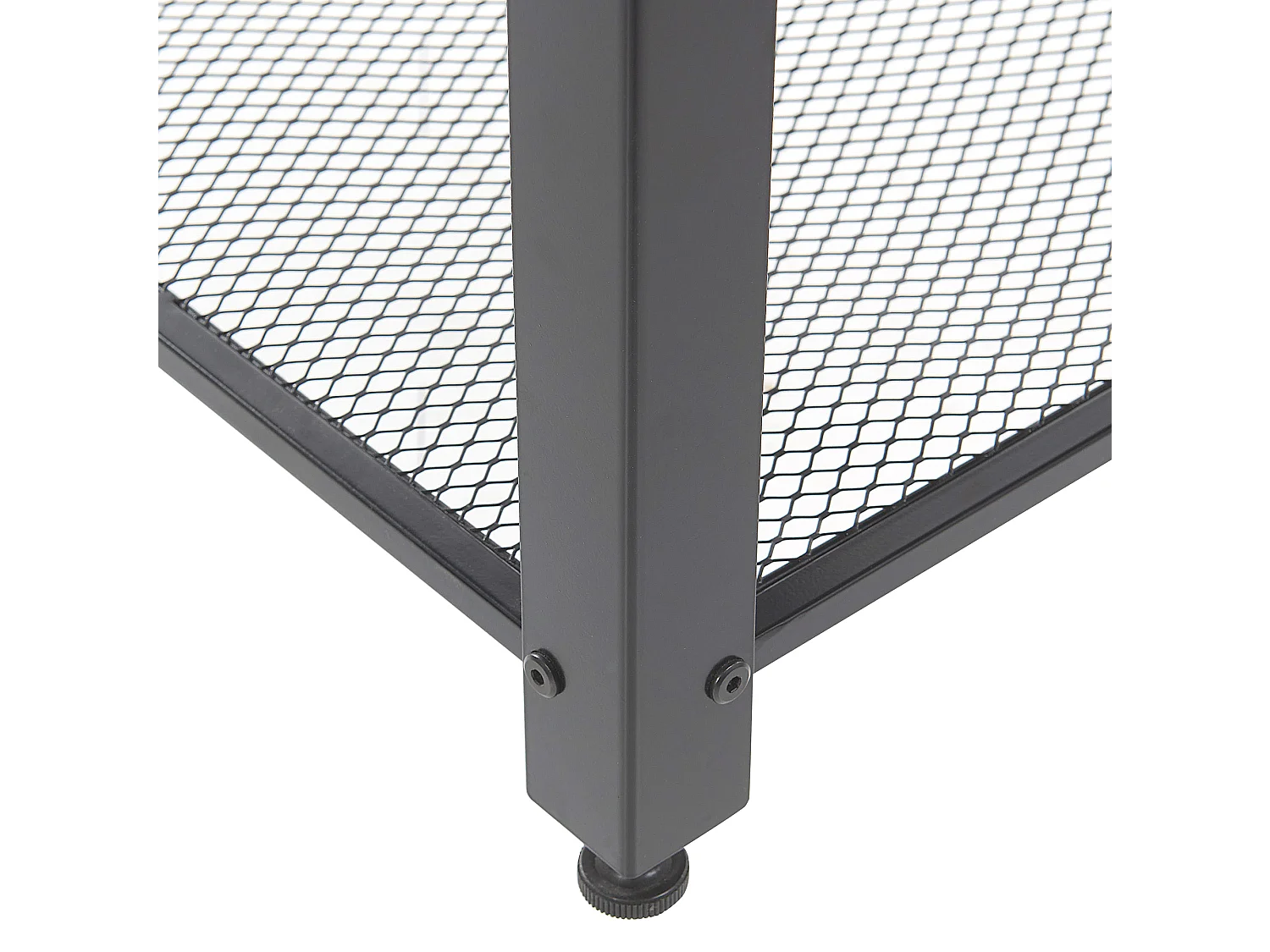 Klassischer Beistelltissch in Antikoptikl dunkler Holzfarbton/ schwarz Aston