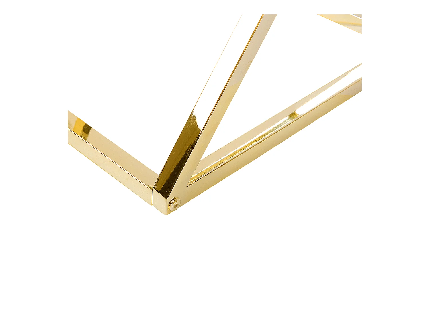 Table d'appoint BEVERLY Verre Doré