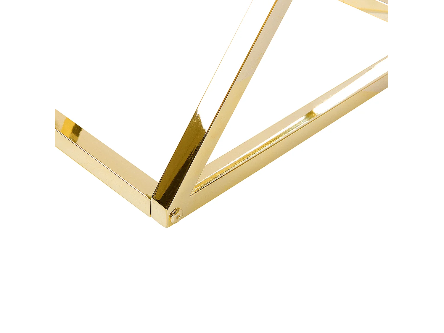 Table d'appoint BEVERLY Verre Doré