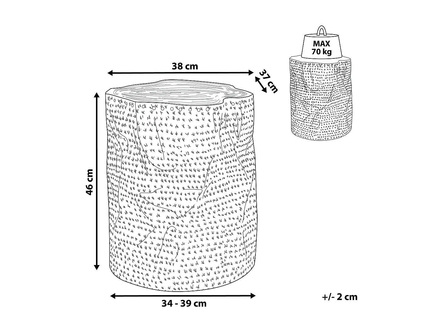 Table d'appoint GORDON Teck Argenté