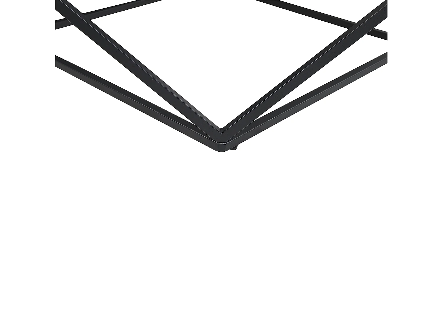 Table d'appoint MALIBU Marbre/noir