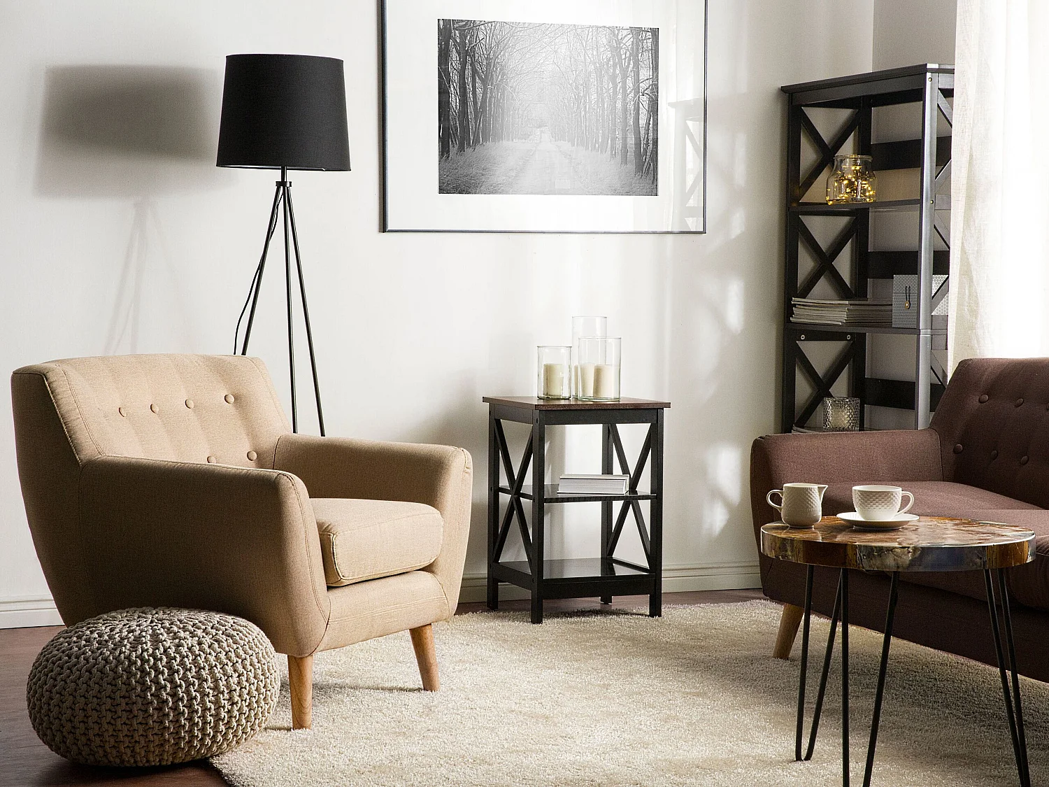 Table d'appoint FOSTER Noir