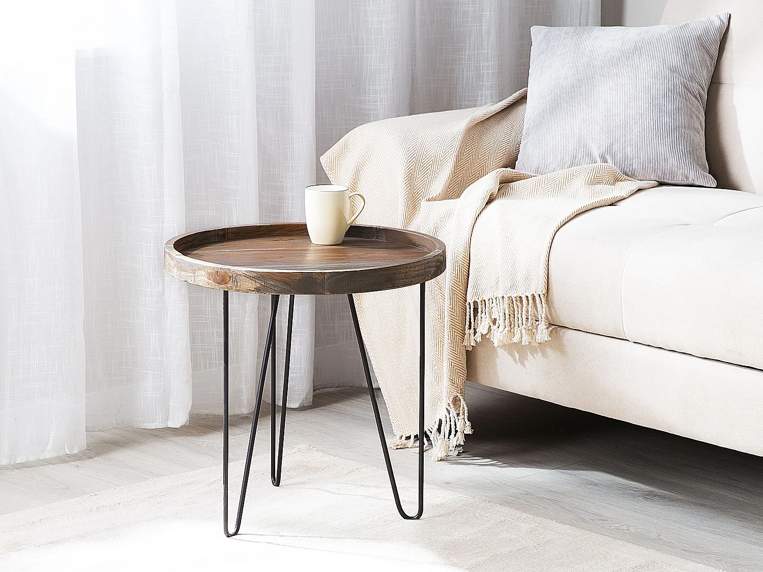 Mesa auxiliar BONDISS Madera Marrón oscuro