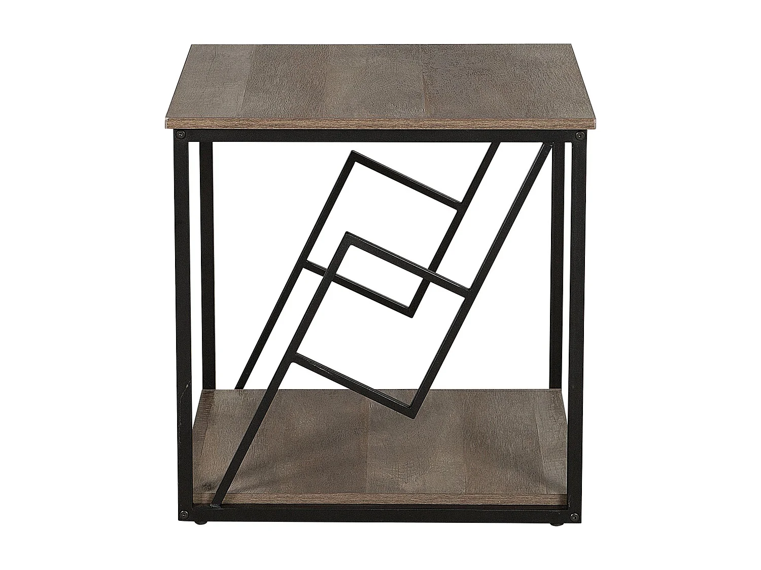 Bijzettafel FORRES Bruin/zwart