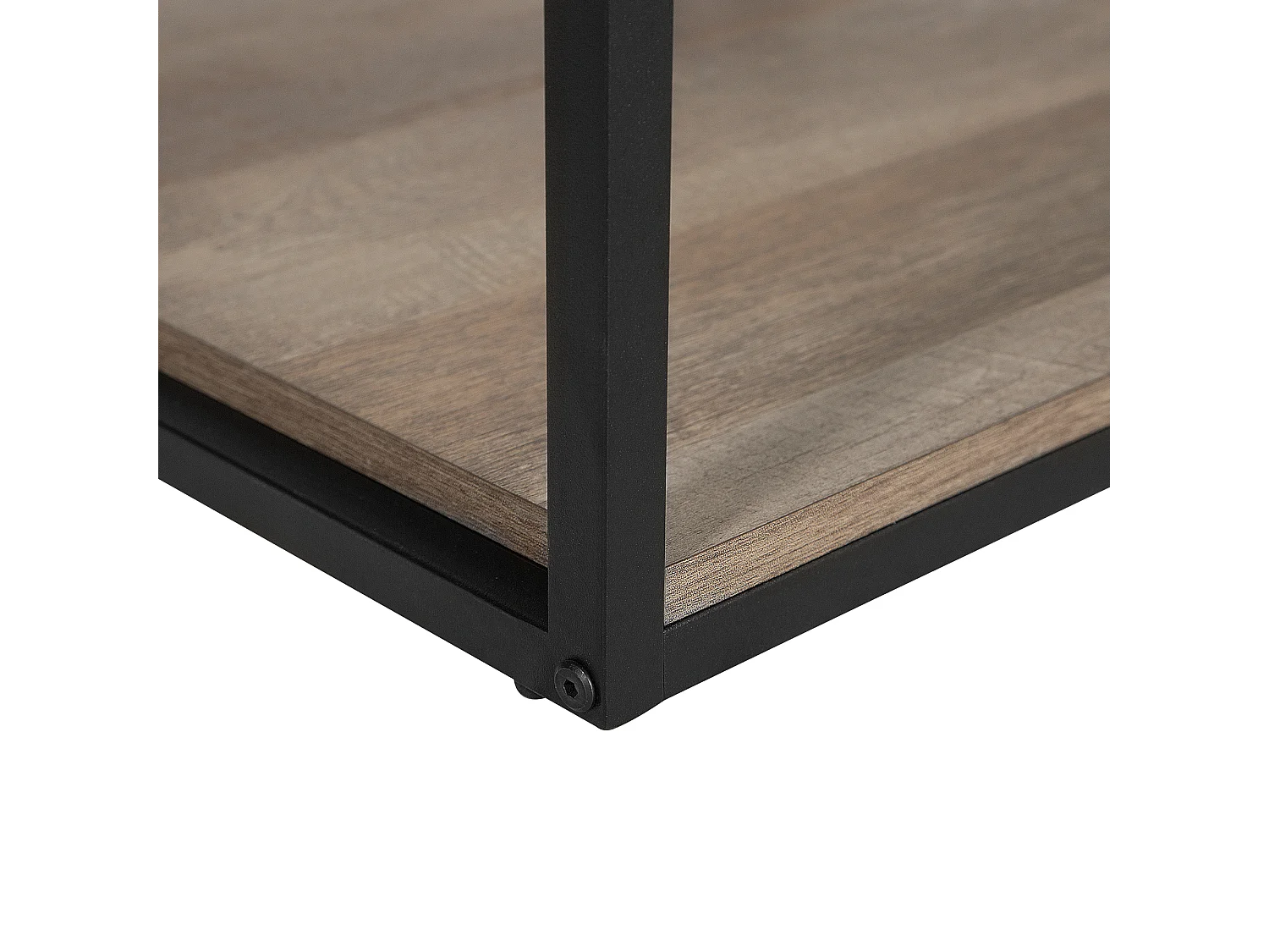 Stolik pomocniczy FORRES Brązowy/ czarny