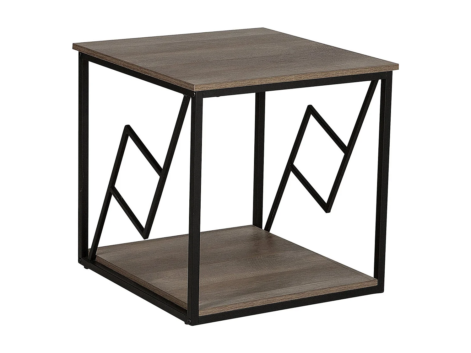 Bijzettafel FORRES Bruin/zwart