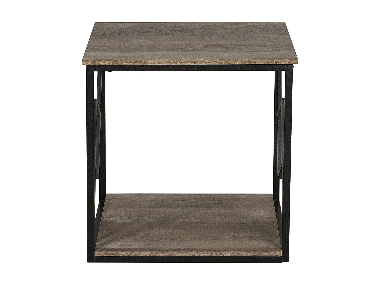 Bijzettafel FORRES Bruin/zwart