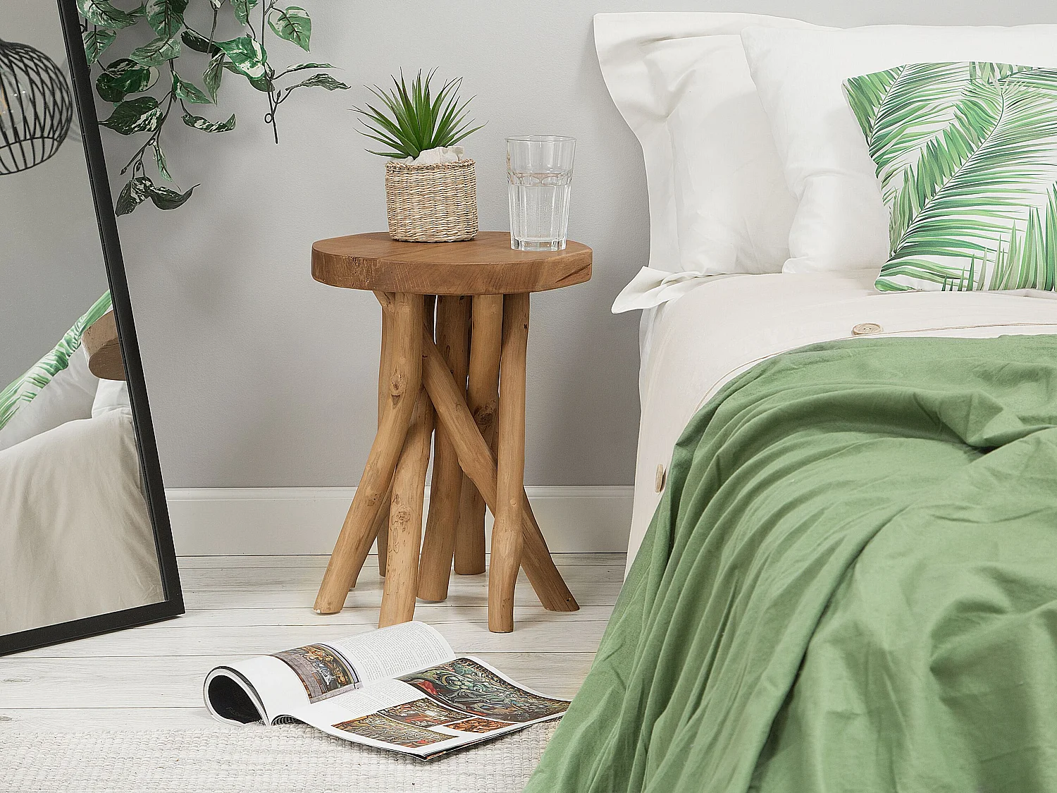 Bijzettafel MERRITT Teakhout Bruin