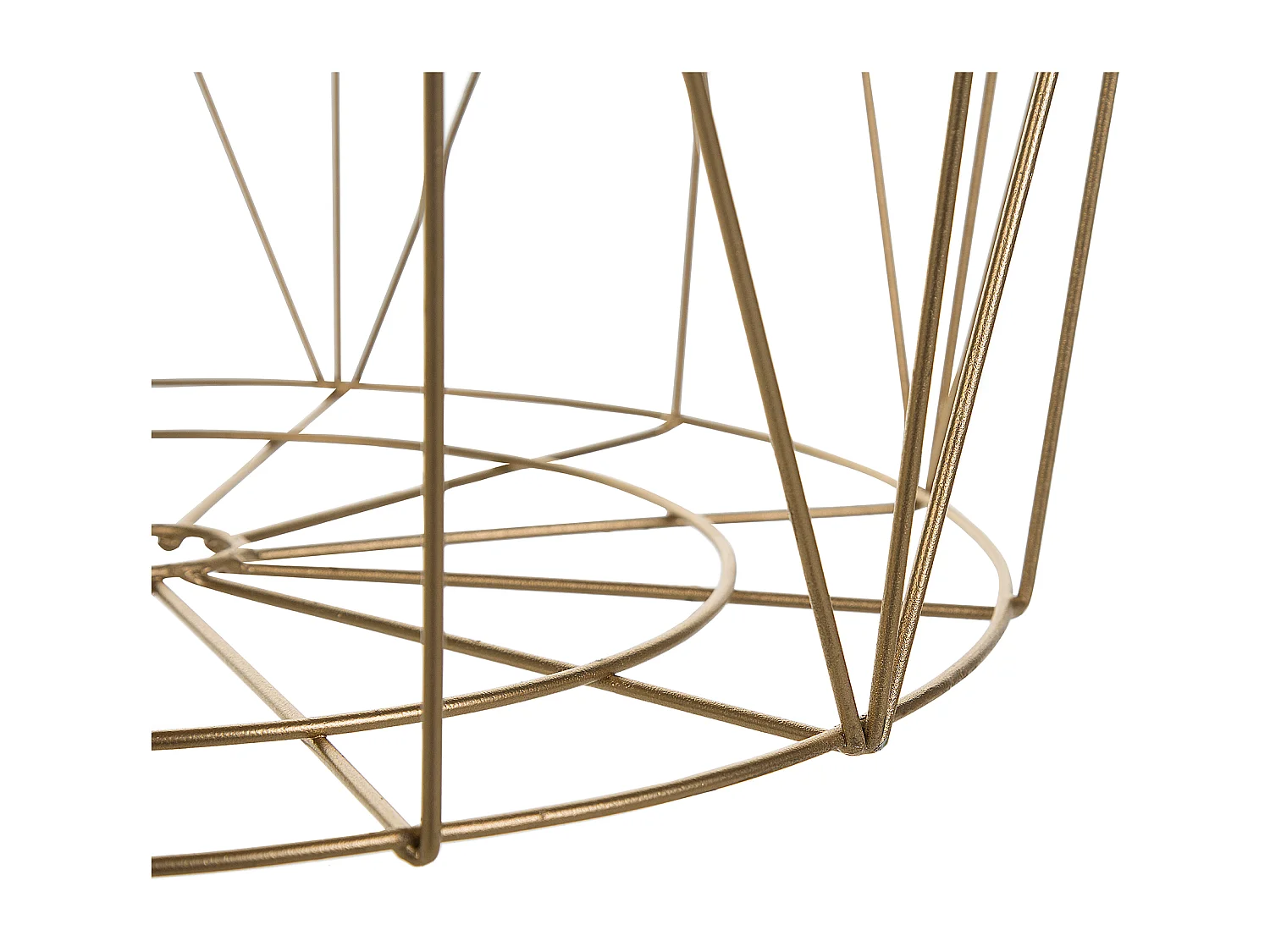 Mesa de apoio LANARK Dourado com arrumação