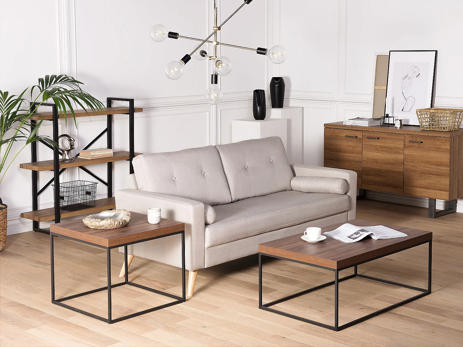 Table d'appoint DELANO Marron foncé