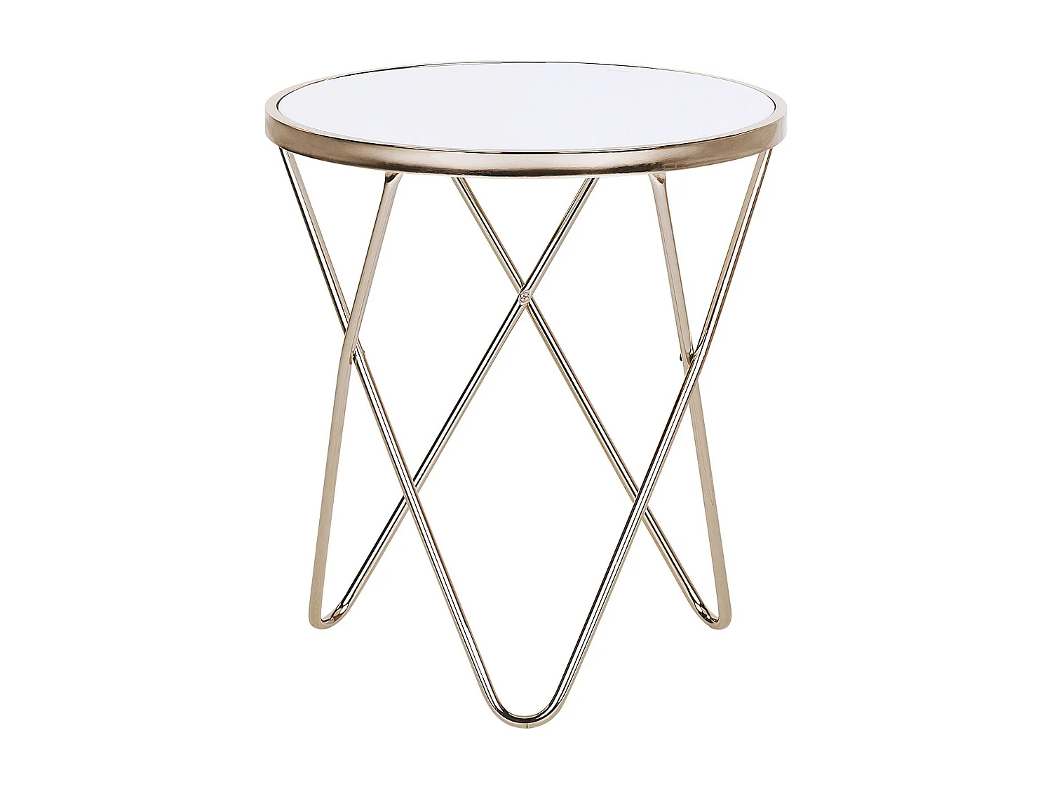 Bijzettafel MERIDIAN Veiligheidsglas Goud