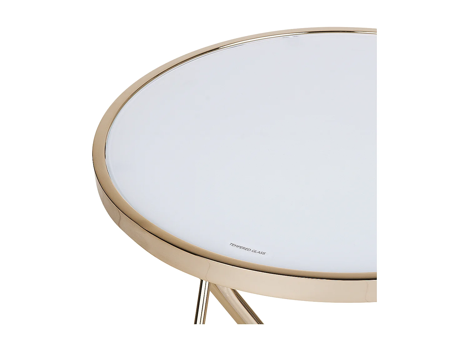 Bijzettafel MERIDIAN Veiligheidsglas Goud