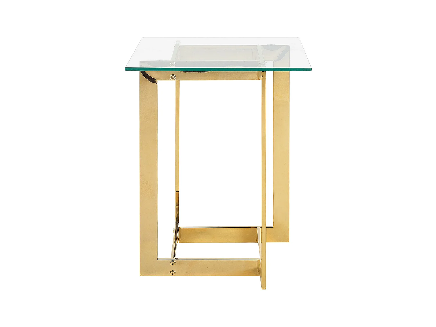 Beistelltisch CRYSTAL Sicherheitsglas Gold