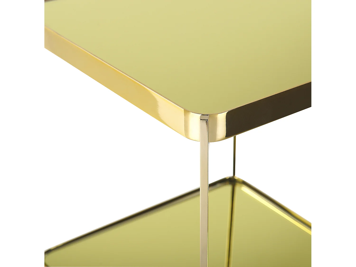 Bijzettafel ALSEA Veiligheidsglas Goud