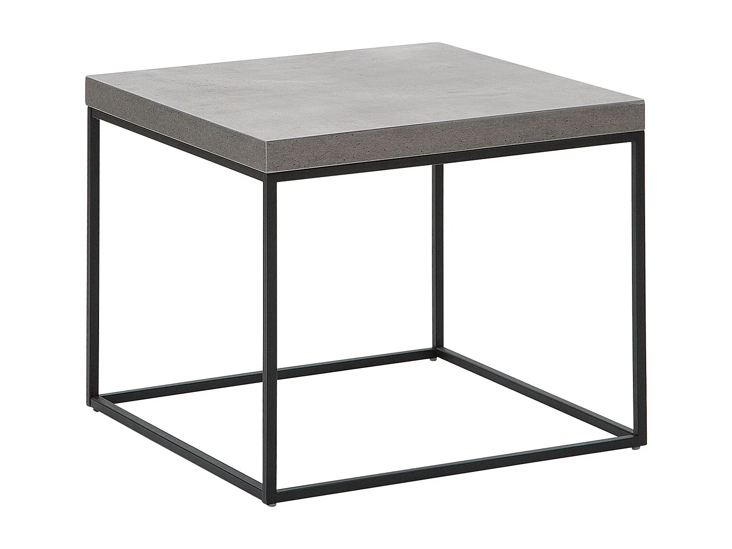 Beistelltisch Beton / schwarz 60 x 60 x 50 cm DELANO