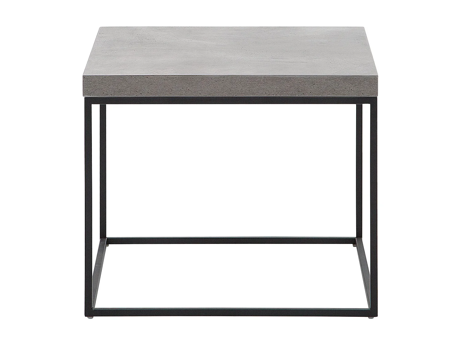 Beistelltisch Beton / schwarz 60 x 60 x 50 cm DELANO