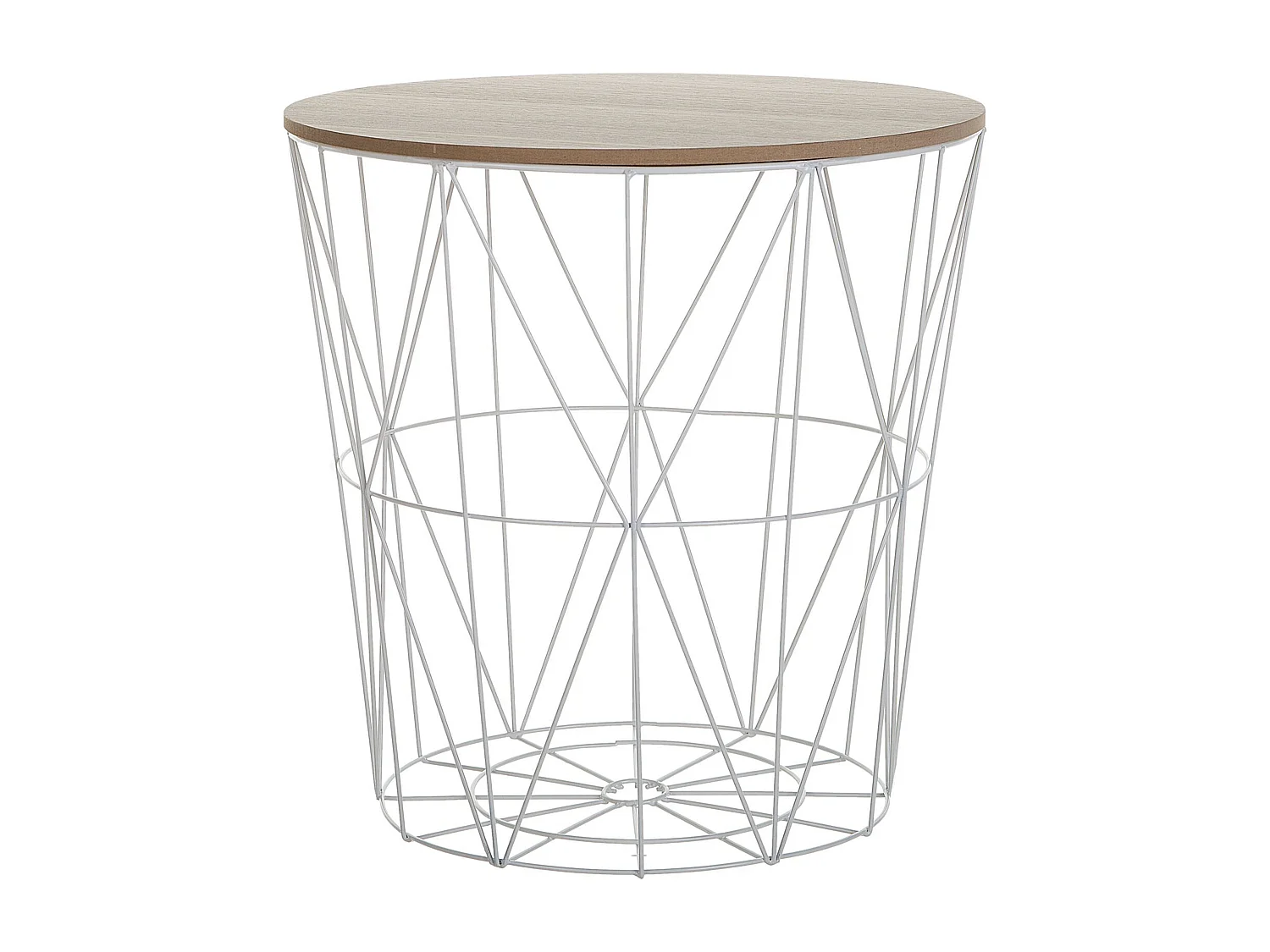 Table basse LANARK Blanc avec rangement