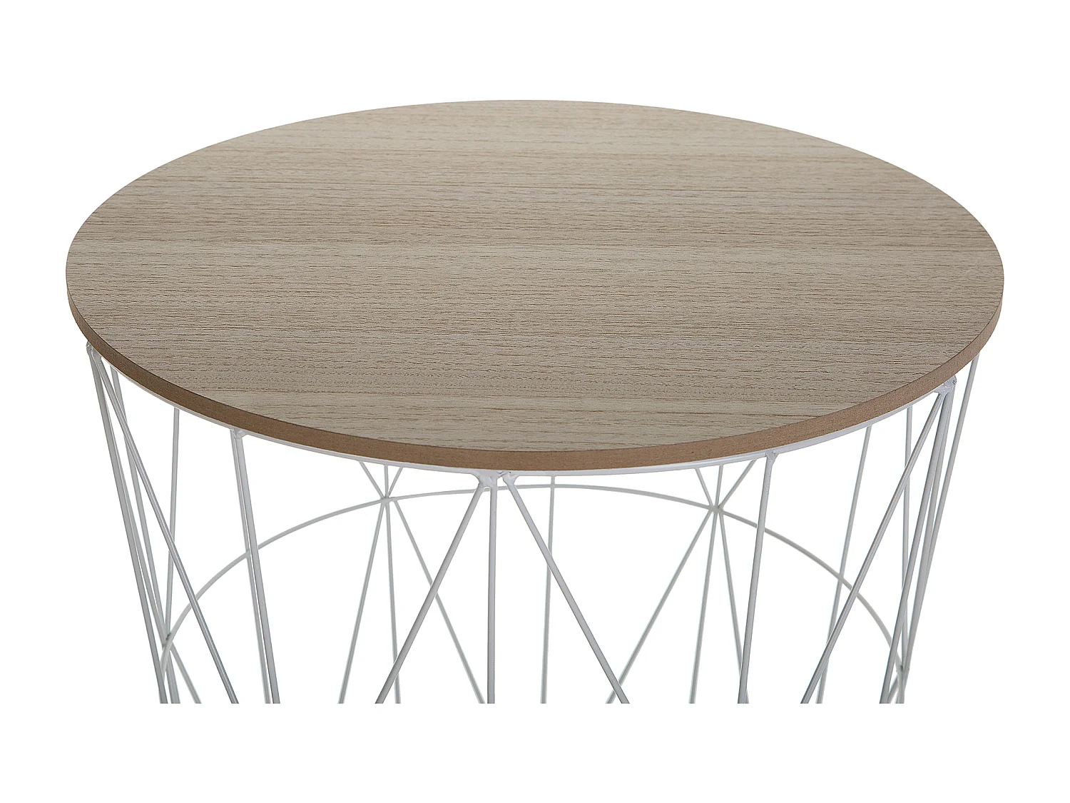 Table basse LANARK Blanc avec rangement