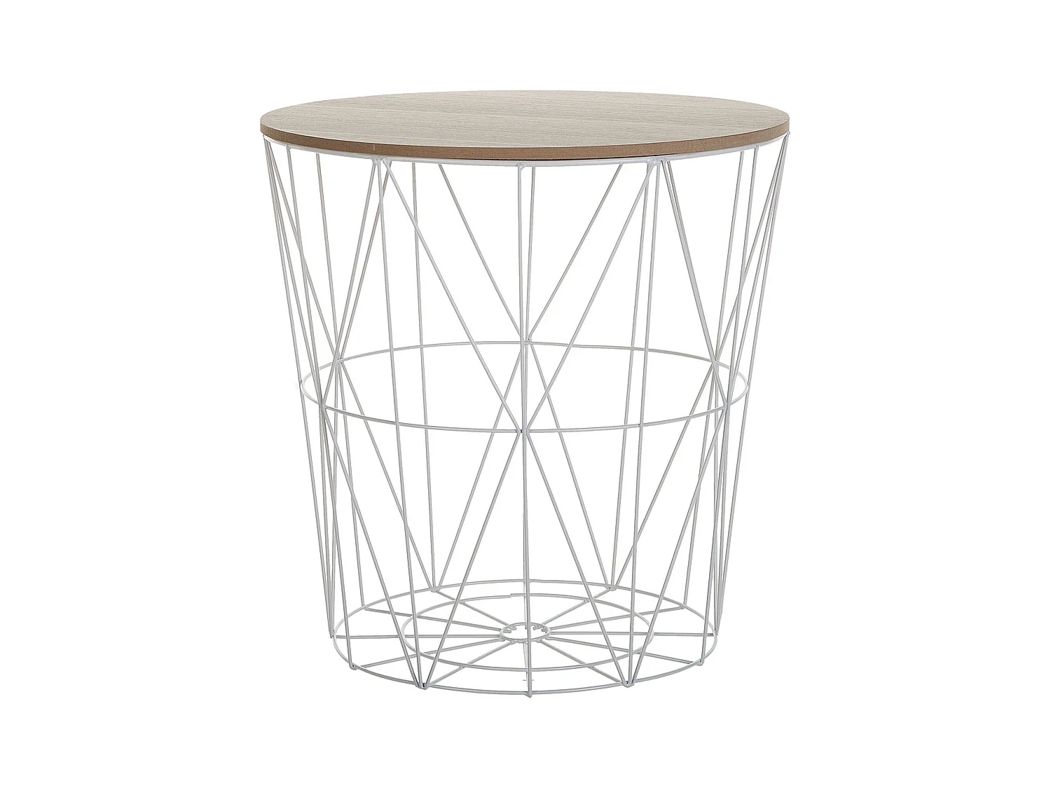 Table basse LANARK Blanc avec rangement
