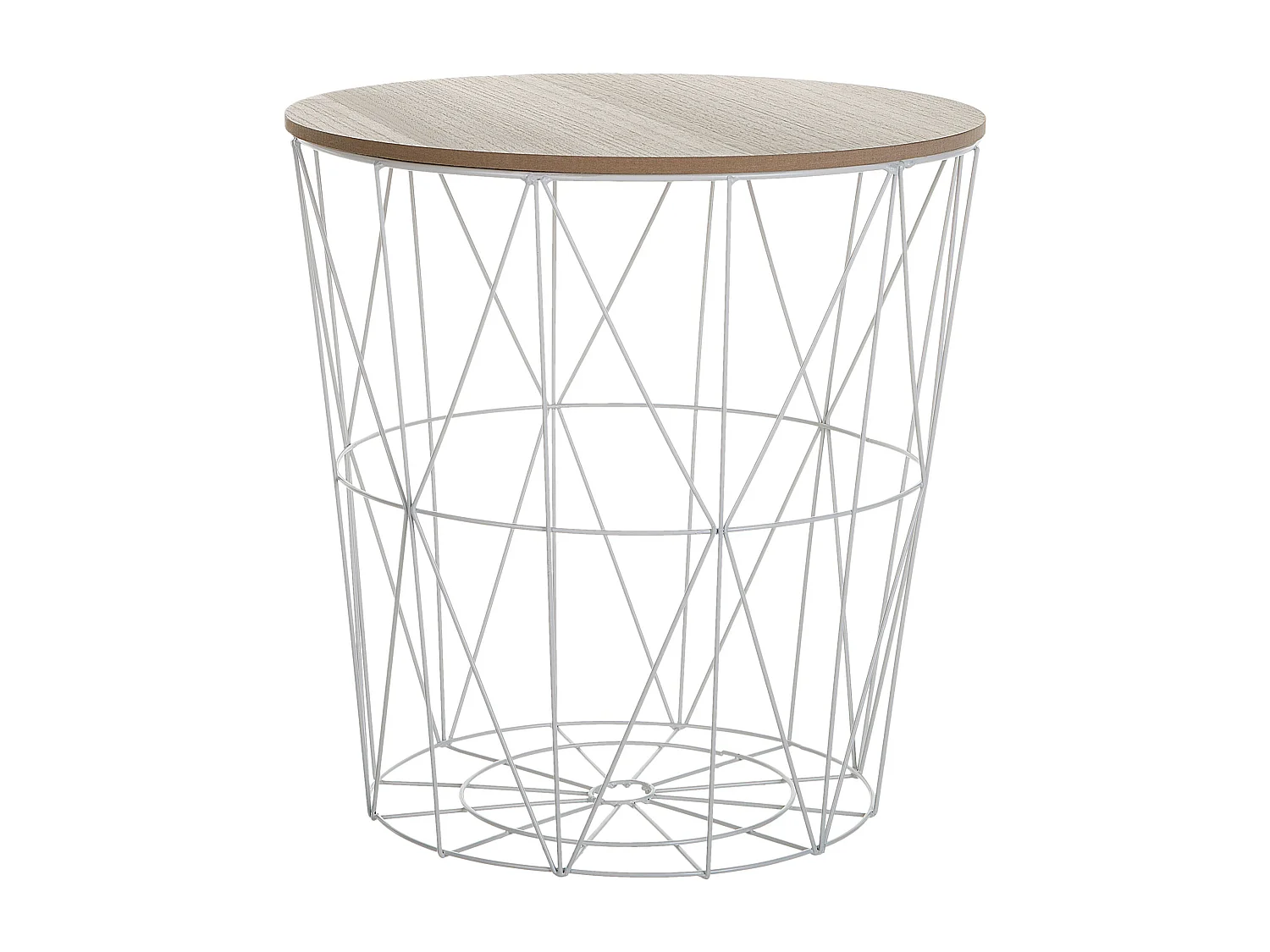 Table basse LANARK Blanc avec rangement