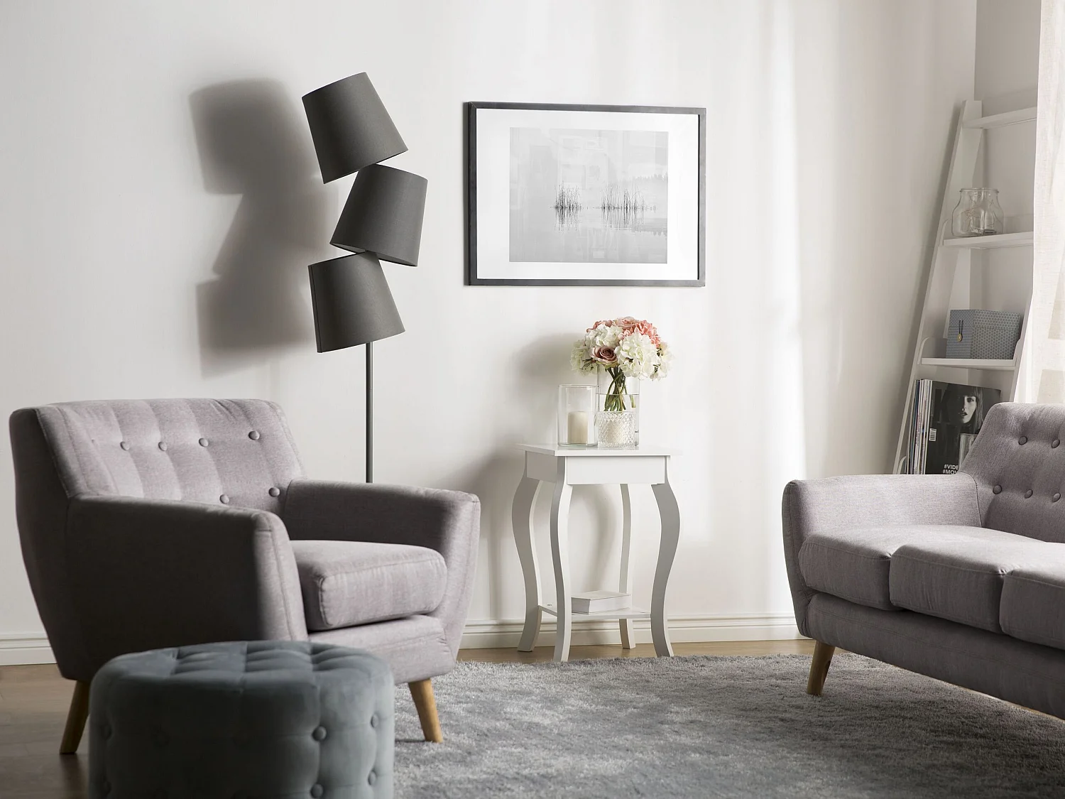 Bijzettafel AVON Wit