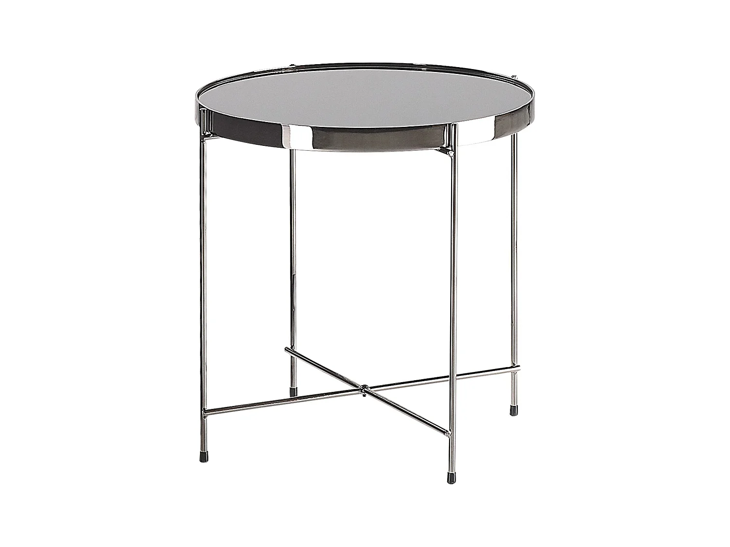Table d'appoint LUCEA Verre de sécurité Argenté