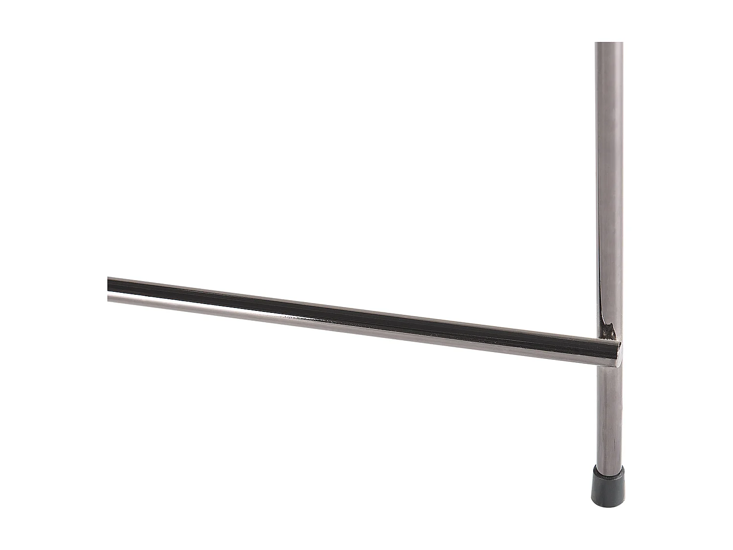 Stilvoller Beistelltisch für das Wohnzimmer im Glamour Stil Glas schwarz/silber